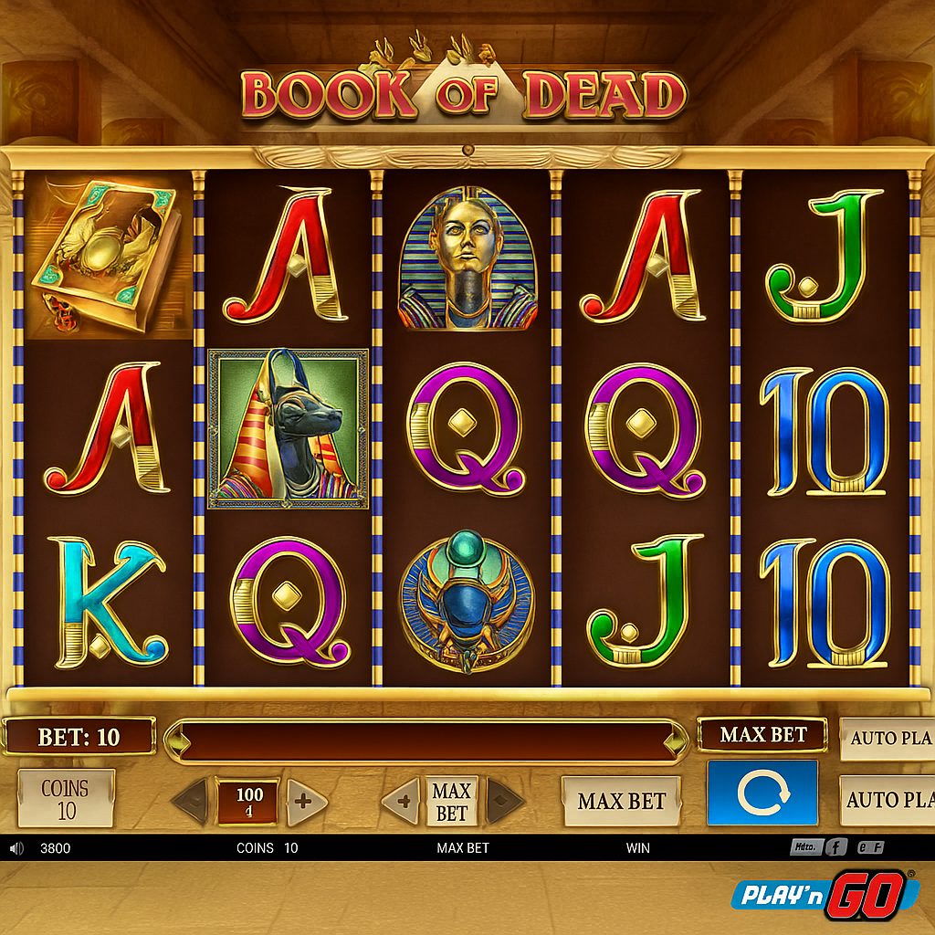 Casinight - Book of Dead Slot Game by Play'n GO