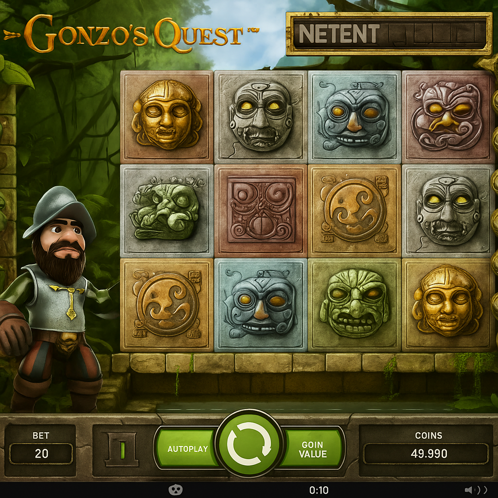 Casinight - Gonzo's Quest Slot Game by NetEnt
